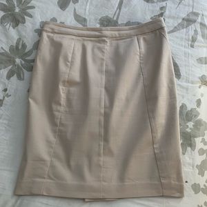 12P Ann Taylor pencil skirt in ecru